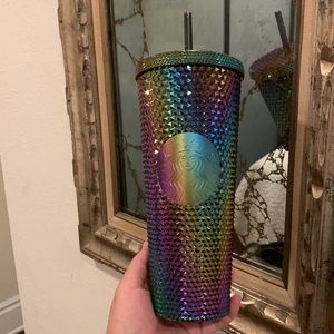 New Starbucks 24oz Studded Tumbler Multi Colored